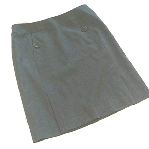 Talbots Wool Blend Gray Skirt - Picture 1 of 6